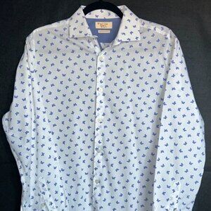 Original Penguin Heritage Men' Slim Fit 15.5 32/33 Long Sleeve Button Down Shirt